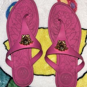 Pink Versace slides…will clean before shipping
